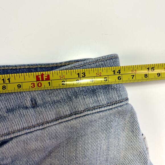 J Crew 26 Point Sur Kickout Crop Light Wash Jeans with White Flower Print Stamps - Picture 11 of 16